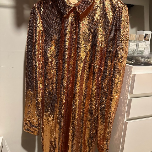 Gold Sequins Dress - Picture 2 of 5